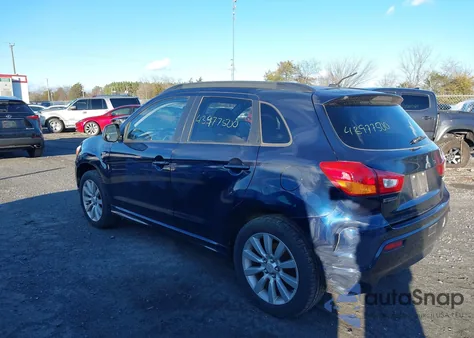 2011 Mitsubishi Outlander Sport Se from USA, damaged, VIN JA4AP4AU7BZ016200